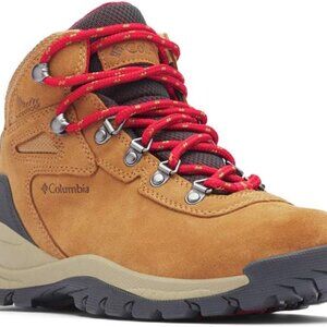 Columbia Women's Newton Ridge Plus Waterproof Amped, Elk/Mountain Red, 7.5